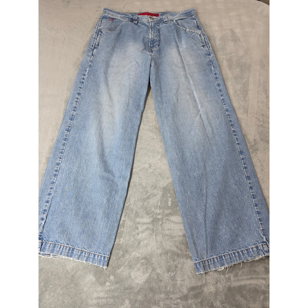 Vintage JNCO Jeans Wide Leg Carpenter Denim Eagle Embroidery 38x32